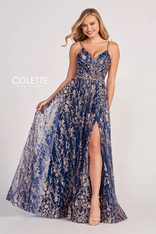 Plus Size Women Dress with a Flattering A - Line Cut for Comfort and StyleColette CL2022 Prom Long Formal Glitter Dress Plus Size Women Dress with a Flattering A - Line Cut for Comfort and StyleColette CL2022 Prom Long Formal Glitter Dress
