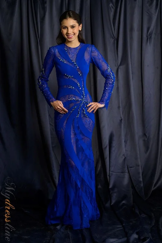 Prom dresses with illusion necklines and crystal embellishments for a formal affairDulce Celia ASMI Prom dresses with illusion necklines and crystal embellishments for a formal affairDulce Celia ASMI