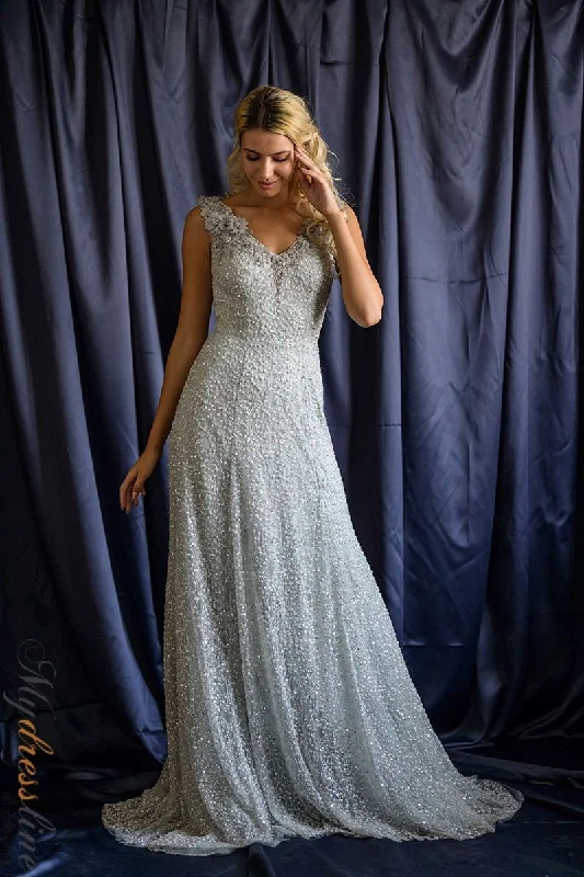 Prom dresses with illusion necklines and crystal embellishments for a formal affairDulce Celia PENELOPE Prom dresses with illusion necklines and crystal embellishments for a formal affairDulce Celia PENELOPE