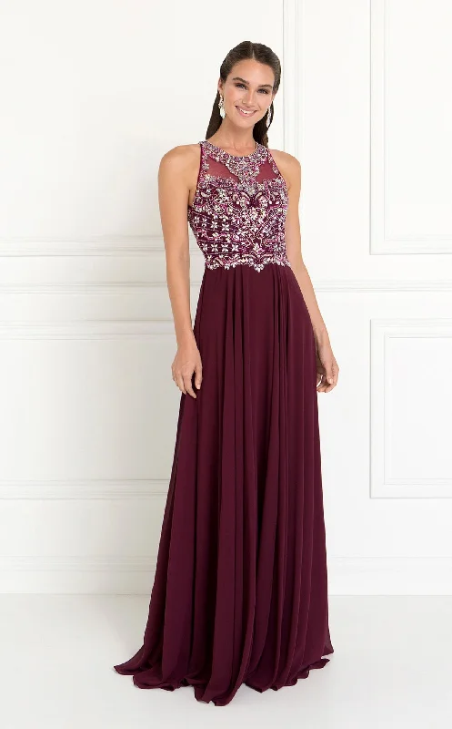 Sheath formal dresses with metallic thread detailing for a modern promElizabeth K GL1564 Dress Sheath formal dresses with metallic thread detailing for a modern promElizabeth K GL1564 Dress