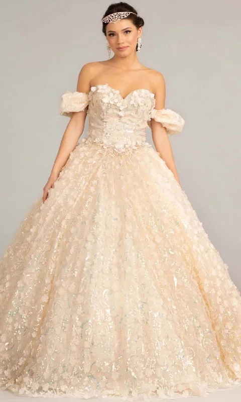 Prom dresses with one - shoulder ruffled straps and geometric patterns for a contemporary and eye - catching formal eventElizabeth K GL3019 - Off-shoulder Sweetheart Neck Ball Gown Prom dresses with one - shoulder ruffled straps and geometric patterns for a contemporary and eye - catching formal eventElizabeth K GL3019 - Off-shoulder Sweetheart Neck Ball Gown