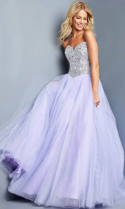 Formal dresses with off - the - shoulder sleeves and rhinestone accents for a sophisticated promJovani 07771 - Beaded Sweetheart Tulle Ballgown Formal dresses with off - the - shoulder sleeves and rhinestone accents for a sophisticated promJovani 07771 - Beaded Sweetheart Tulle Ballgown