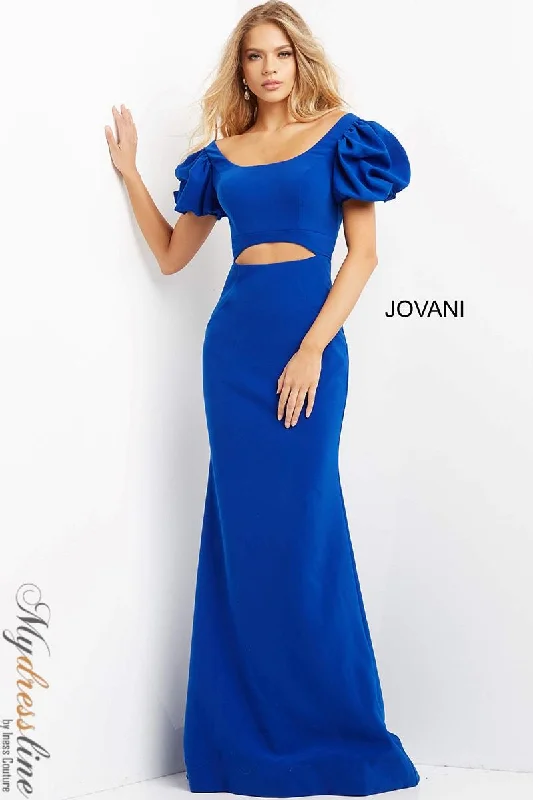 Tea - length formal dresses with lace trim for a semi - formal promJovani 08526