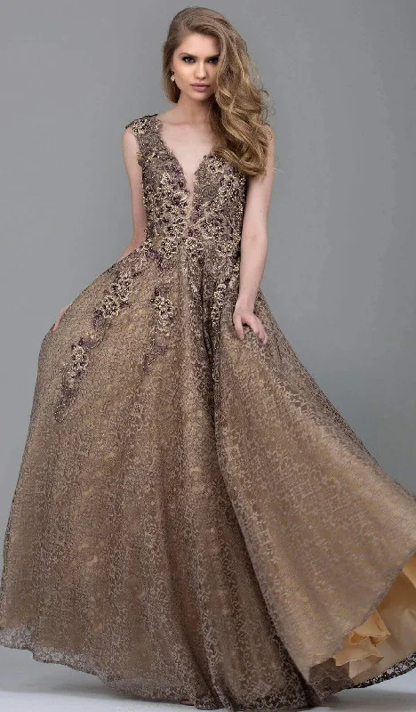 Prom dresses with tiered lace skirts and off - the - shoulder necklines for a feminine and elegant formal affairJovani - 55877 Embellished Lace A-Line Evening Gown Prom dresses with tiered lace skirts and off - the - shoulder necklines for a feminine and elegant formal affairJovani - 55877 Embellished Lace A-Line Evening Gown