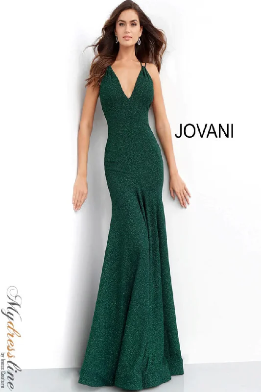 Prom dresses with cold - shoulder ruffled sleeves and floral prints for a romantic and fashionable styleJovani 60214 Prom dresses with cold - shoulder ruffled sleeves and floral prints for a romantic and fashionable styleJovani 60214