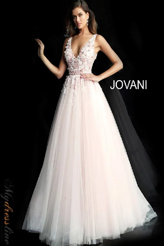 Formal dresses with button - front designs and tulle skirts for a charming prom styleJovani 61109 Formal dresses with button - front designs and tulle skirts for a charming prom styleJovani 61109
