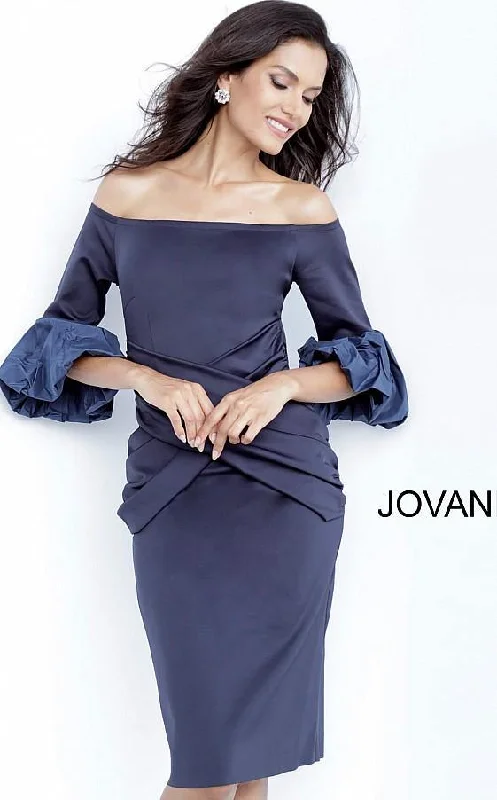 Sheer cocktail dresses with a lining and a short hemJovani 1023 Knee Length Off Shoulder Cocktail Dress Sheer cocktail dresses with a lining and a short hemJovani 1023 Knee Length Off Shoulder Cocktail Dress