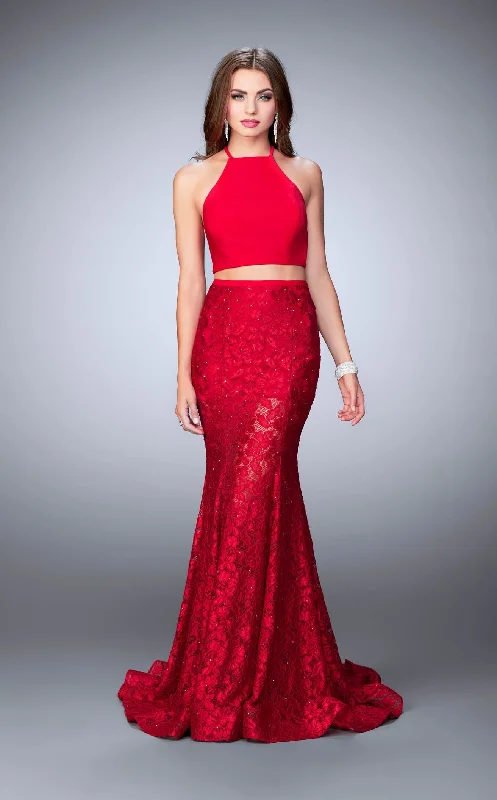 Formal dresses with empire waists and organza overlays for a feminine lookLa Femme 24029 Dress Formal dresses with empire waists and organza overlays for a feminine lookLa Femme 24029 Dress
