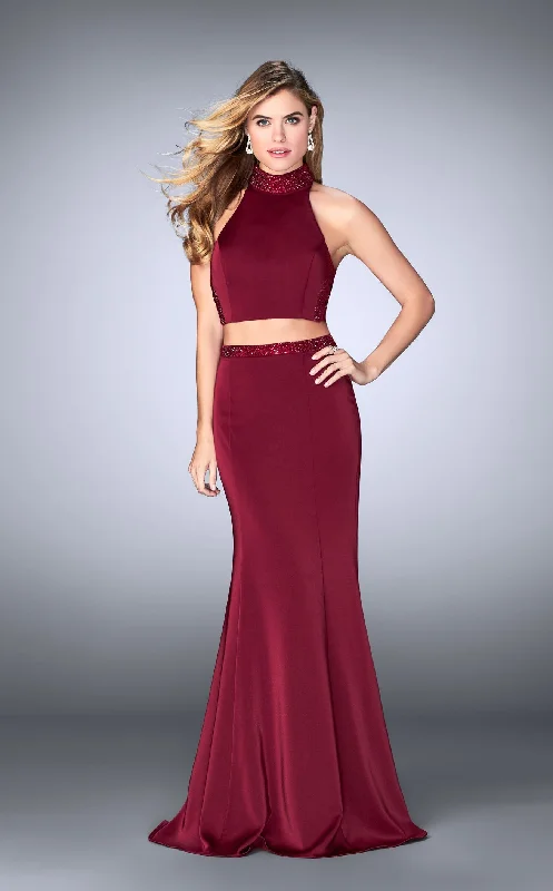 Formal dresses with embroidered panels and tulle overlays for a fairytale promLa Femme 24119 Dress Formal dresses with embroidered panels and tulle overlays for a fairytale promLa Femme 24119 Dress