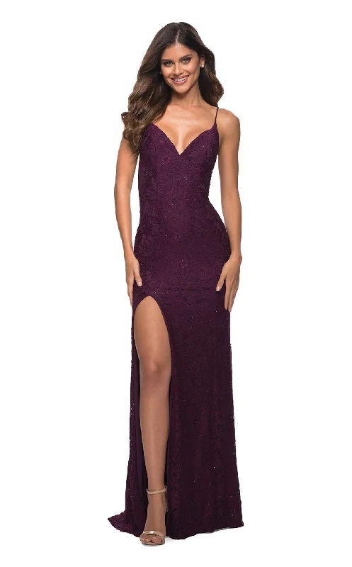 Prom dresses with lace - trimmed hems and off - the - shoulder necklines for a delicate lookLa Femme 29700CL Dress Prom dresses with lace - trimmed hems and off - the - shoulder necklines for a delicate lookLa Femme 29700CL Dress