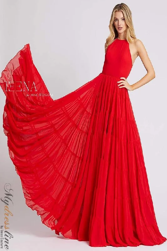 Formal dresses with tiered lace skirts and off - the - shoulder necklines for a feminine and elegant formal appearanceMac Duggal 55281 Formal dresses with tiered lace skirts and off - the - shoulder necklines for a feminine and elegant formal appearanceMac Duggal 55281