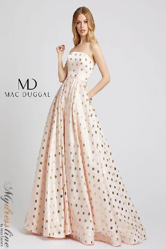 Formal dresses with cold - shoulder ruffled sleeves and floral prints for a romantic and trendy formal styleMac Duggal 67093 Formal dresses with cold - shoulder ruffled sleeves and floral prints for a romantic and trendy formal styleMac Duggal 67093