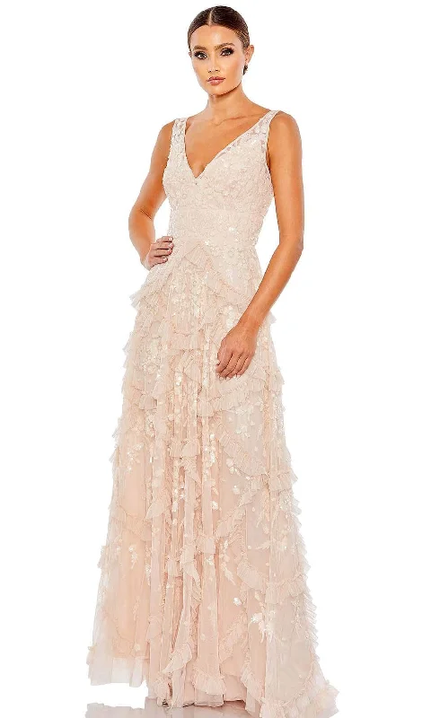 Long - train formal dresses in chiffon for a dramatic prom entranceMac Duggal 9162 - Sleeveless Deep V-neck Long Dress Long - train formal dresses in chiffon for a dramatic prom entranceMac Duggal 9162 - Sleeveless Deep V-neck Long Dress