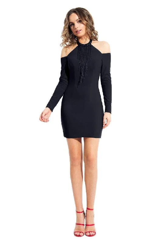 Cocktail dresses with a cut - out detail and a body - con fitRachel Allan Short Beaded Formal Cocktail Dress L109 Cocktail dresses with a cut - out detail and a body - con fitRachel Allan Short Beaded Formal Cocktail Dress L109