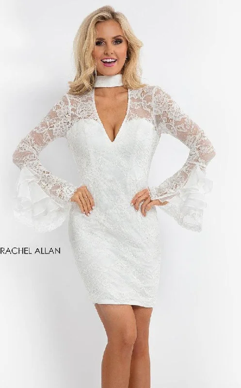 Cocktail dresses with a tassel - adorned belt and a sheath styleRachel Allan Short Homecoming Lace Dress L1193 Cocktail dresses with a tassel - adorned belt and a sheath styleRachel Allan Short Homecoming Lace Dress L1193
