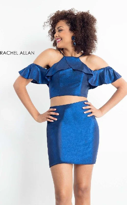 Cocktail dresses with a velvet - trimmed collar and a short skirtRachel Allan Two Piece Short Homecoming Dress 4627 Cocktail dresses with a velvet - trimmed collar and a short skirtRachel Allan Two Piece Short Homecoming Dress 4627