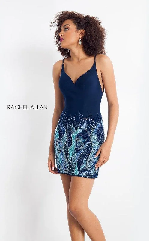 Cocktail dresses with a tiered skirt and a bow at the waistRachel Allan Short Formal Homecoming Dress 4641 Cocktail dresses with a tiered skirt and a bow at the waistRachel Allan Short Formal Homecoming Dress 4641