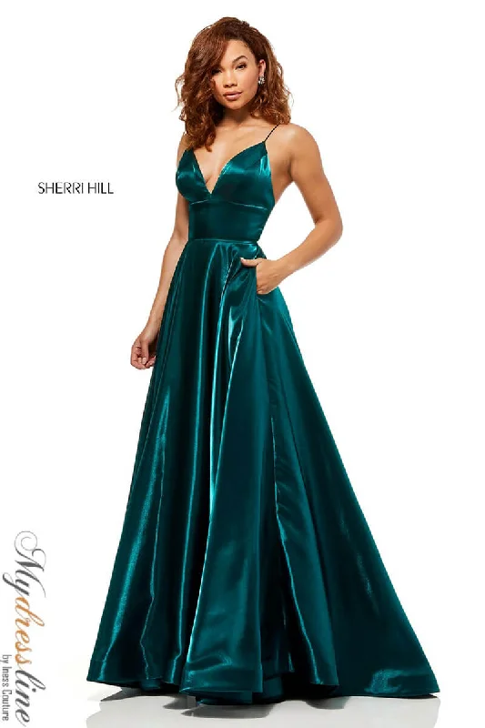 Mermaid - cut formal dresses in satin for a glamorous prom nightSherri Hill 52424