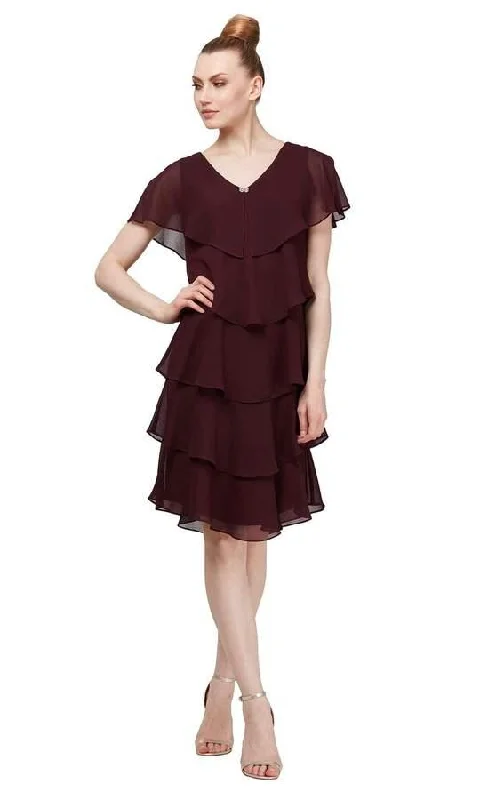 Bow - backed cocktail dresses with a fit - and - flare silhouetteSL Fashions 113217 Short Mother of the Bride Dress Bow - backed cocktail dresses with a fit - and - flare silhouetteSL Fashions 113217 Short Mother of the Bride Dress