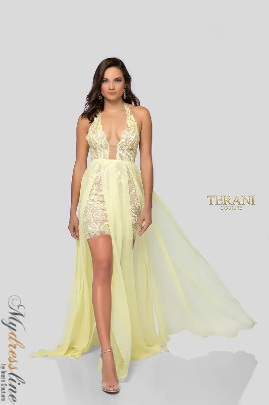 Ball - gown style formal dresses with sequined bodices for promTerani Couture 1913P8314 Ball - gown style formal dresses with sequined bodices for promTerani Couture 1913P8314
