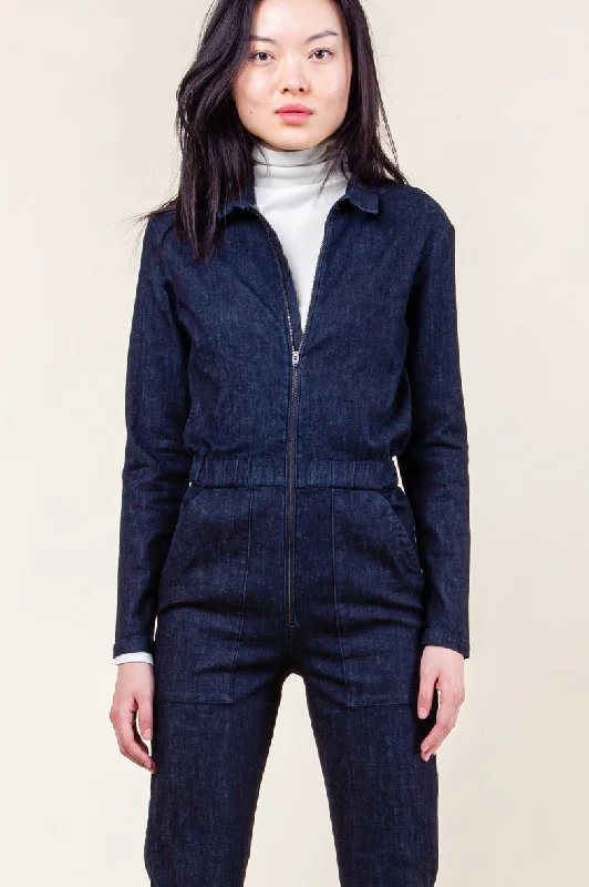 Women's overalls with a high - waisted designBoilersuit in Denim
