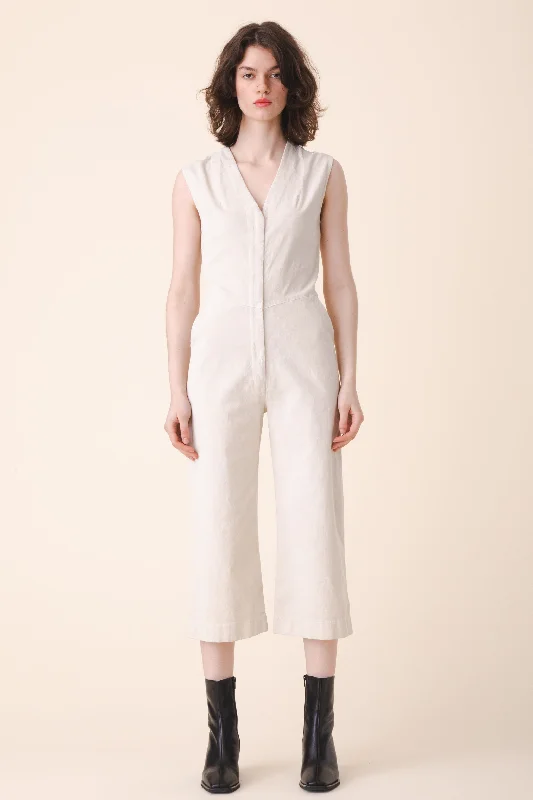 Women's overalls for petite body typesFine Again Corduroy in Oyster