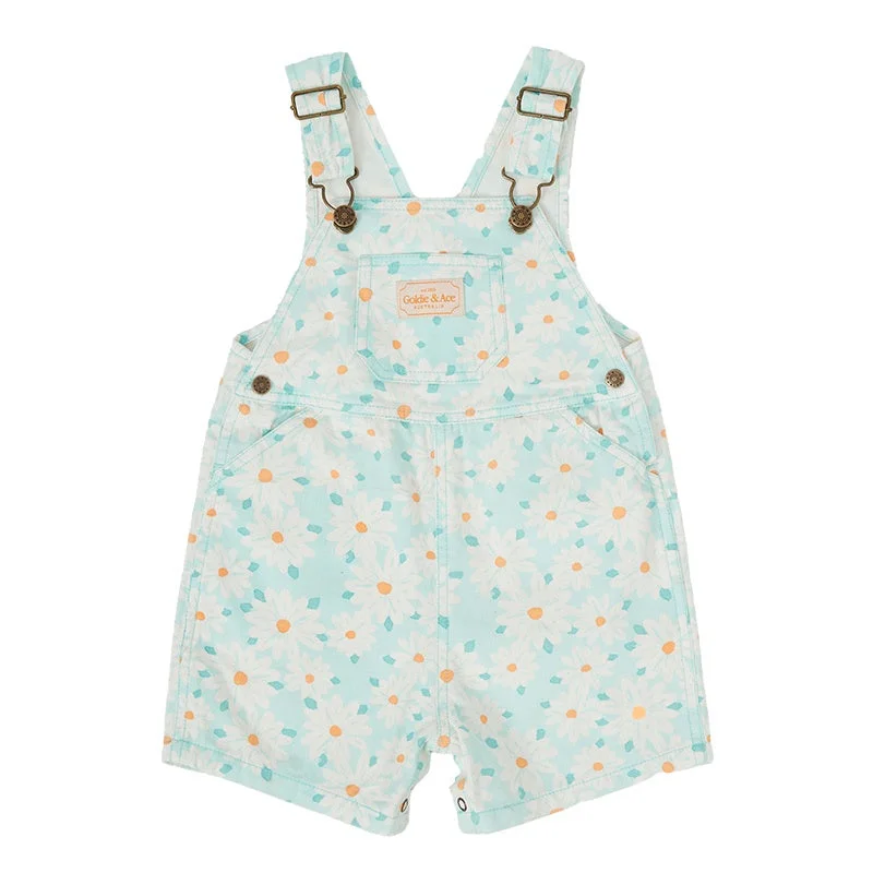 Women's overalls with a zipper front closureGoldie & Ace Burton Overalls - Daisy Delight Women's overalls with a zipper front closureGoldie & Ace Burton Overalls - Daisy Delight