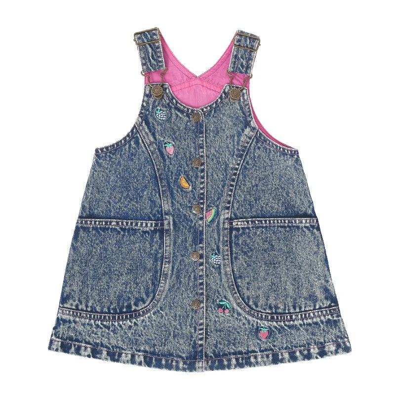 Women's overalls for gardening activitiesGoldie & Ace Denim Pinafore - Penelope Fruity Women's overalls for gardening activitiesGoldie & Ace Denim Pinafore - Penelope Fruity