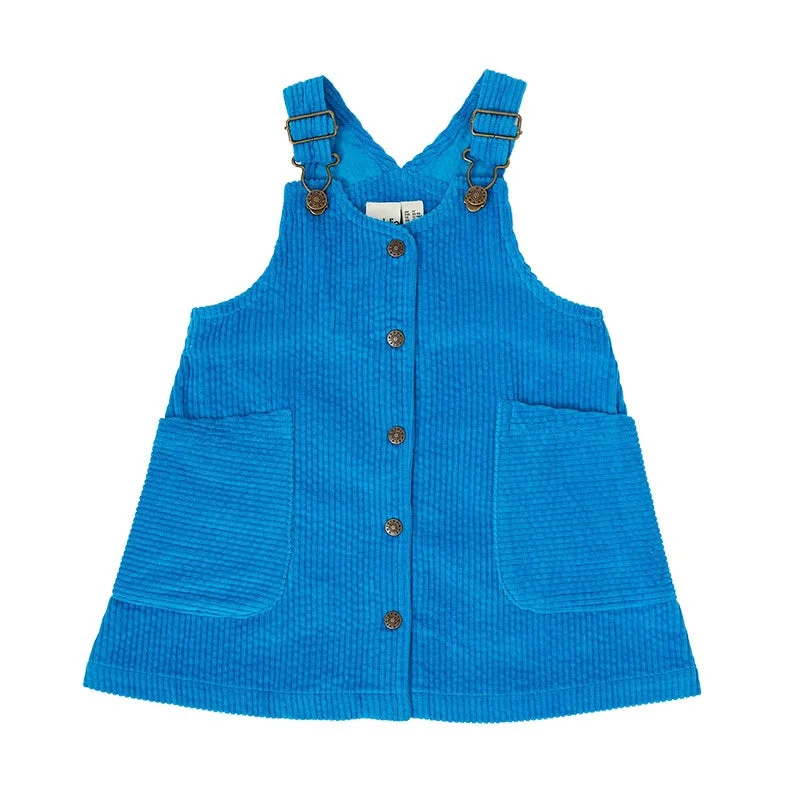 Women's overalls with a modern and minimalist lookGoldie And Ace Polly Corduroy Pinafore - Lake Women's overalls with a modern and minimalist lookGoldie And Ace Polly Corduroy Pinafore - Lake