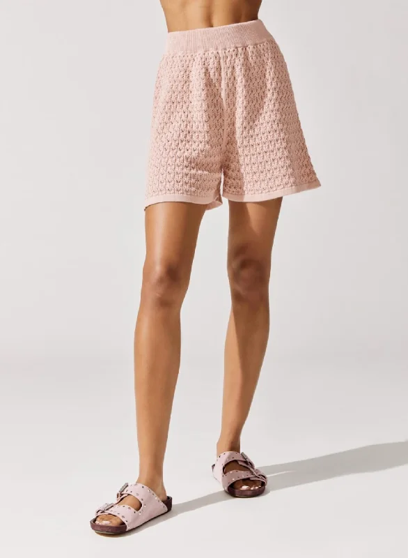 Printed Animal Print Women Shorts for a Wild and Stylish AppearanceLace Shorts In Cameo Pink