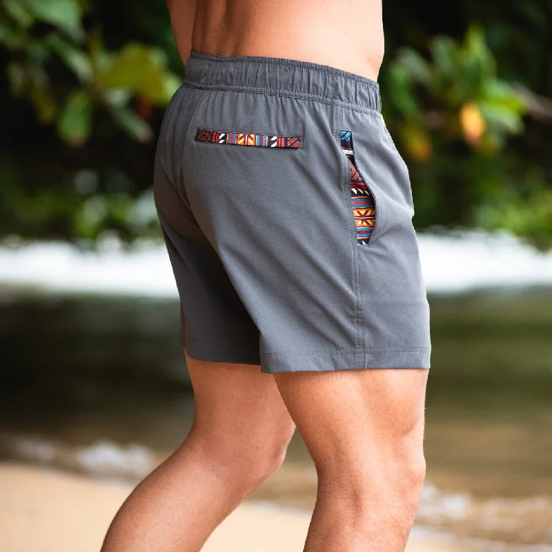 Belted Women Shorts to Enhance the WaistlineNomad 3.0 Short (Hybrid) - Charcoal 5" & 7" Belted Women Shorts to Enhance the WaistlineNomad 3.0 Short (Hybrid) - Charcoal 5" & 7"