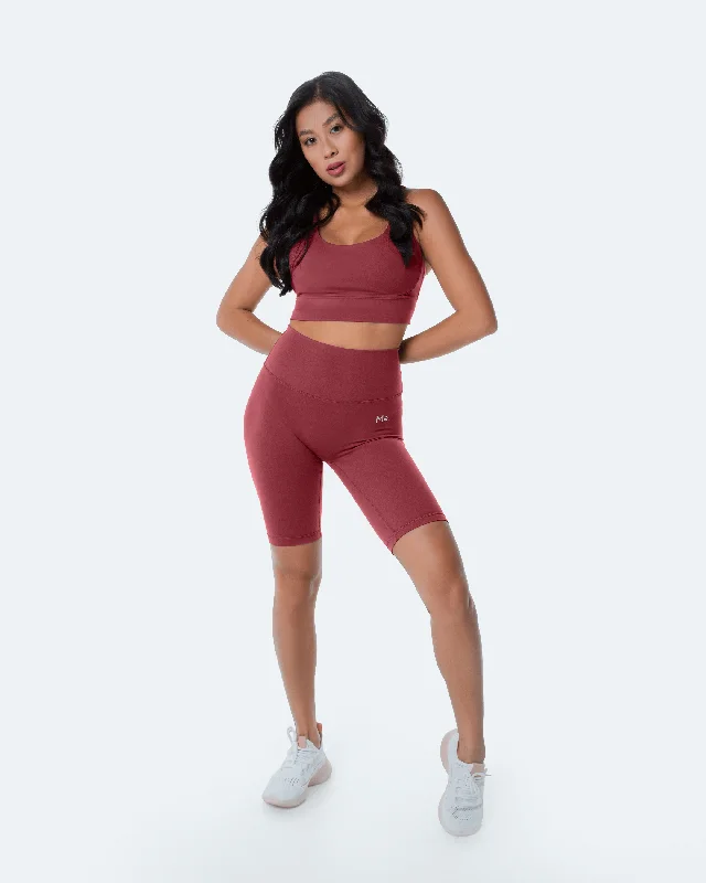 Linen Women Shorts for Breathable Comfort in Hot WeatherPassionate Red Bike Shorts