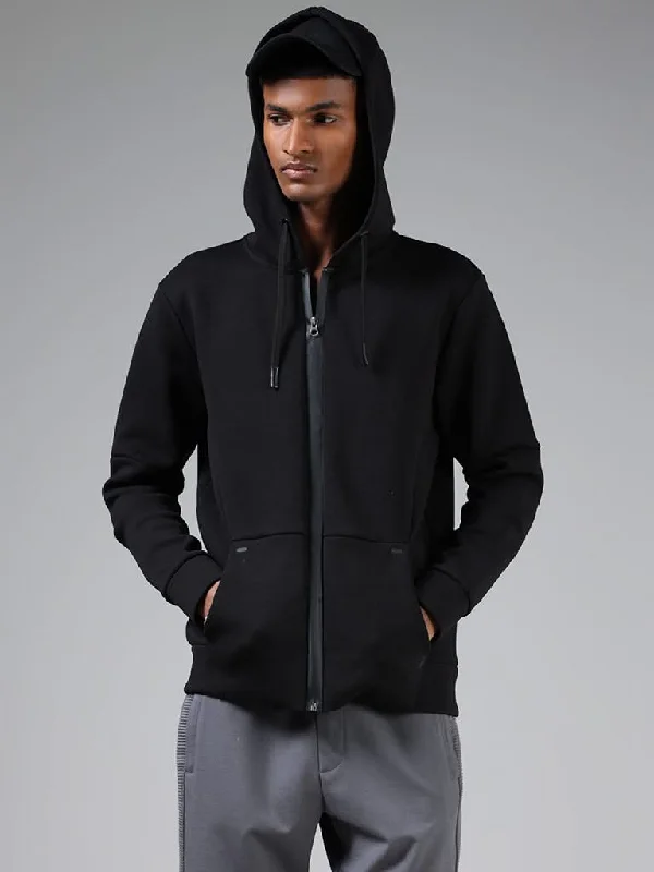 Twill Women Shorts with a Smooth Texture and DurabilityStudiofit Black Relaxed-Fit Hoodie Jacket Twill Women Shorts with a Smooth Texture and DurabilityStudiofit Black Relaxed-Fit Hoodie Jacket