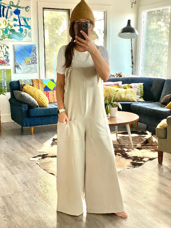 Women's overalls with a bib front designWide Leg Overalls - sm/med