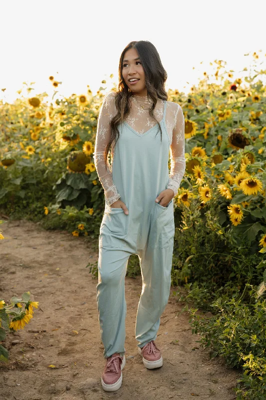 Women's overalls for a picnic in the parkWilda Jumpsuit-Seafoam