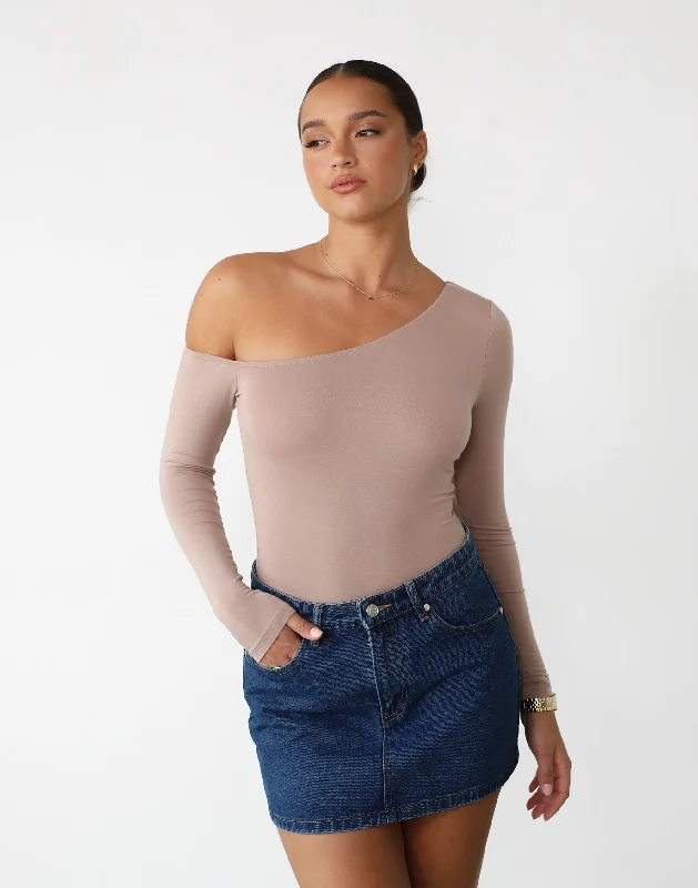 Button - Front Bodysuits with a Classic and Timeless AppealAdora Long Sleeve Bodysuit (Beige) Button - Front Bodysuits with a Classic and Timeless AppealAdora Long Sleeve Bodysuit (Beige)