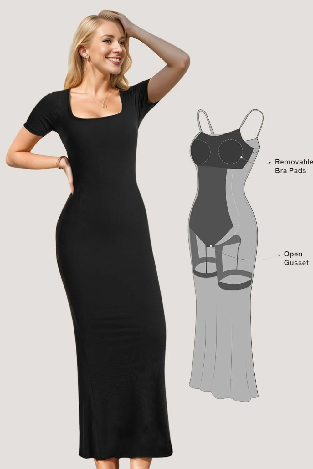 Denim maxi dresses with frayed hems for a casual look Denim maxi dresses with frayed hems for a casual look Built-In Shapewear Square Neck Short Sleeve Maxi Dress Denim maxi dresses with frayed hems for a casual look Denim maxi dresses with frayed hems for a casual look Built-In Shapewear Square Neck Short Sleeve Maxi Dress