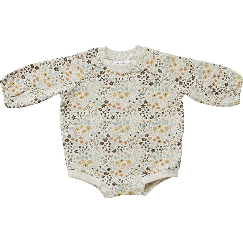 Ruffled Bodysuits with a Playful and Feminine TouchBloom French Terry Bubble Romper