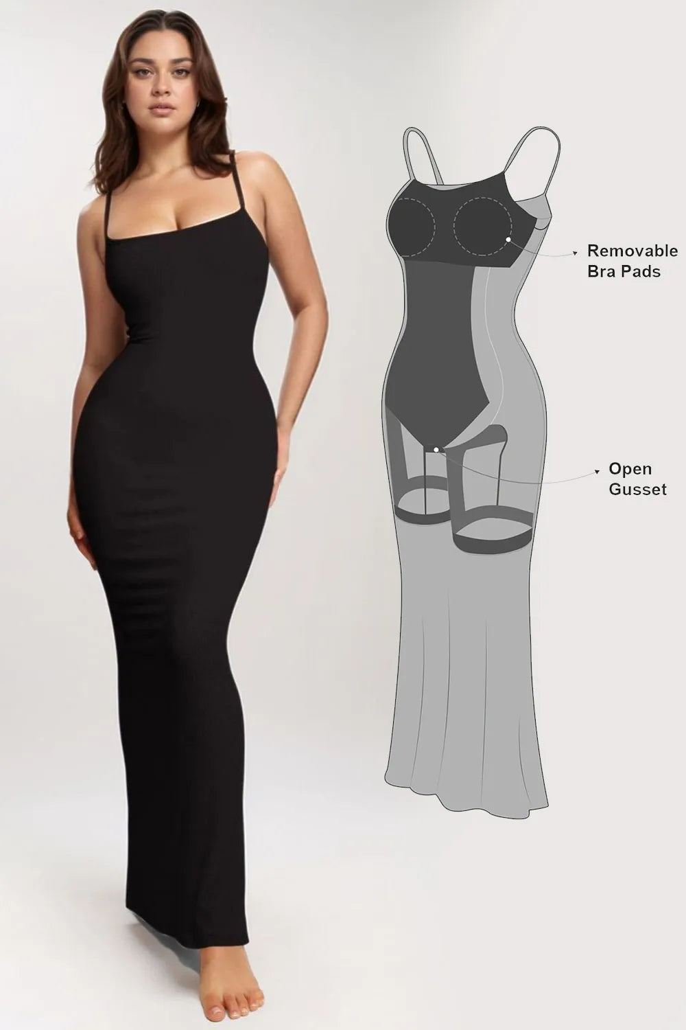 Polyester maxi dresses for easy - care and durability Polyester maxi dresses for easy - care and durability Built-In Shapewear Sleeveless Maxi Dress Polyester maxi dresses for easy - care and durability Polyester maxi dresses for easy - care and durability Built-In Shapewear Sleeveless Maxi Dress