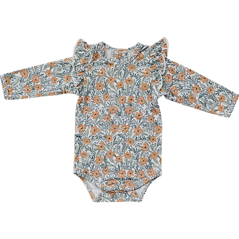High - Neck Bodysuits for a Modest and Sophisticated LookDainty Meadow Ruffle Sleeve Bamboo Bodysuit High - Neck Bodysuits for a Modest and Sophisticated LookDainty Meadow Ruffle Sleeve Bamboo Bodysuit