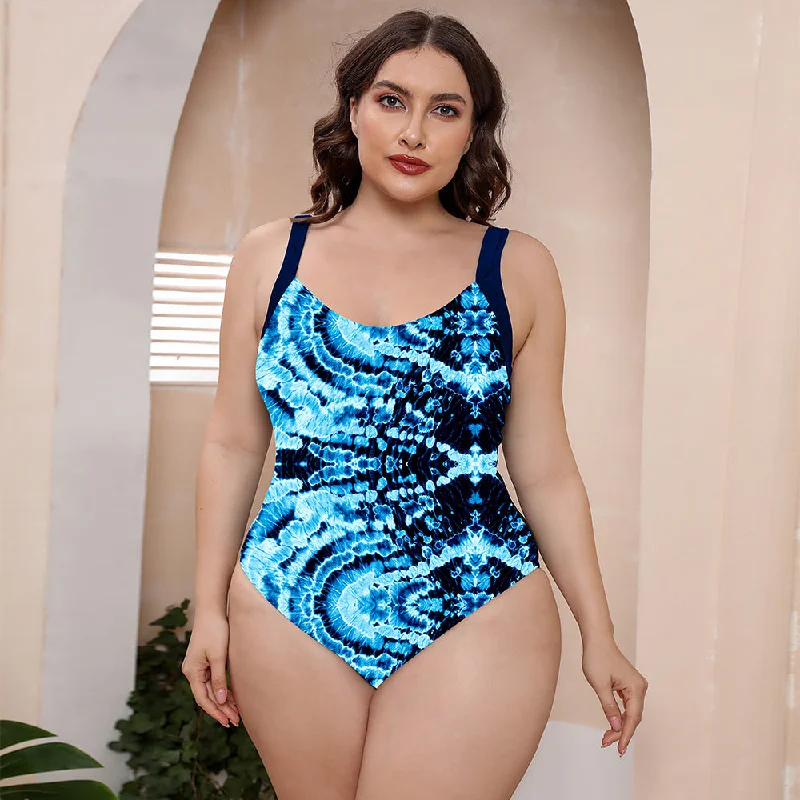 Women's Metallic One - Pieces in Silver for a Shiny and Eye - Catching Night OutfitFull Size Printed Scoop Neck Sleeveless One-Piece Swimsuit Women's Metallic One - Pieces in Silver for a Shiny and Eye - Catching Night OutfitFull Size Printed Scoop Neck Sleeveless One-Piece Swimsuit