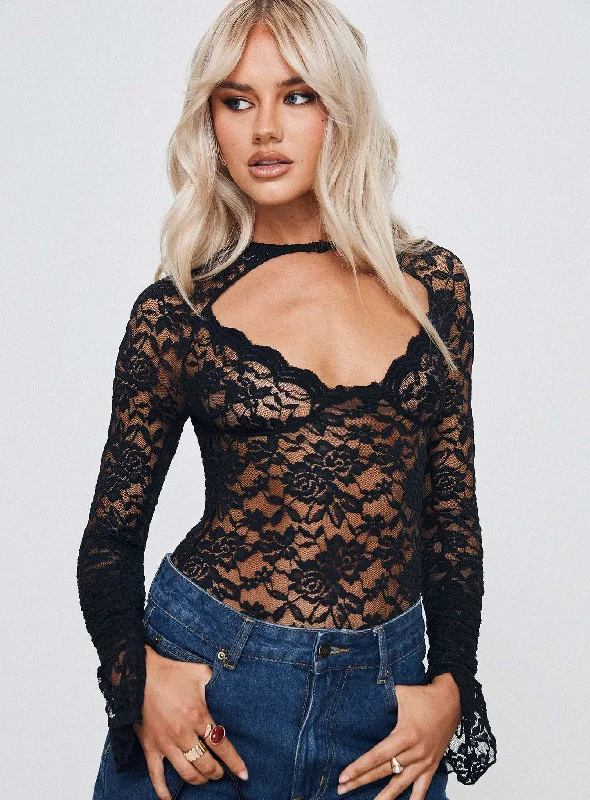 Metallic Bodysuits for a Glitzy and Glamorous Night OutGiallo Long Sleeve Bodysuit Black Metallic Bodysuits for a Glitzy and Glamorous Night OutGiallo Long Sleeve Bodysuit Black