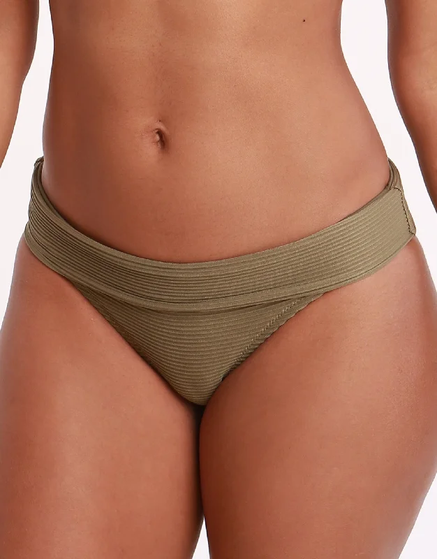 Plus - size bikini with full - coverage options for comfort and confidenceVenice Fold Over Bikini Bottom - Khaki Plus - size bikini with full - coverage options for comfort and confidenceVenice Fold Over Bikini Bottom - Khaki