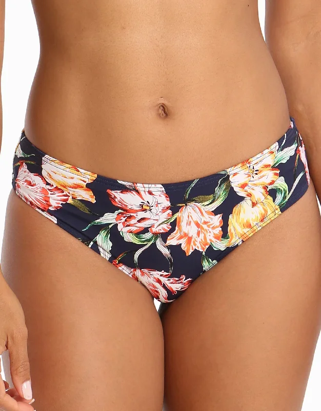 Sustainable bikini made from recycled materials for eco - conscious beachgoersGalleria Mid Bikini Bottom - Ink Sustainable bikini made from recycled materials for eco - conscious beachgoersGalleria Mid Bikini Bottom - Ink