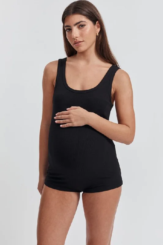 Maternity Bodysuits for Expecting Mothers' ComfortCotton Rib Bodysuit
