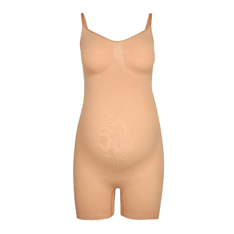 Ruffled Bodysuits with a Playful and Feminine TouchMATERNITY SCULPTING BODYSUIT MID THIGH | OCHRE Ruffled Bodysuits with a Playful and Feminine TouchMATERNITY SCULPTING BODYSUIT MID THIGH | OCHRE