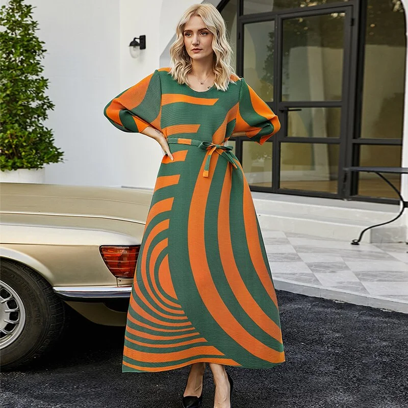 Printed maxi dresses with abstract patterns for an artistic look Printed maxi dresses with abstract patterns for an artistic look Miyake Pleated Striped Tie-Waist Maxi Dress Printed maxi dresses with abstract patterns for an artistic look Printed maxi dresses with abstract patterns for an artistic look Miyake Pleated Striped Tie-Waist Maxi Dress