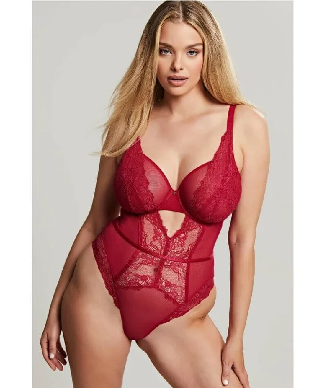 Organic Cotton Bodysuits for an Eco - Friendly and Comfortable OptionPanache Selena Underwire Plunge Bodysuit - Ruby Red Organic Cotton Bodysuits for an Eco - Friendly and Comfortable OptionPanache Selena Underwire Plunge Bodysuit - Ruby Red