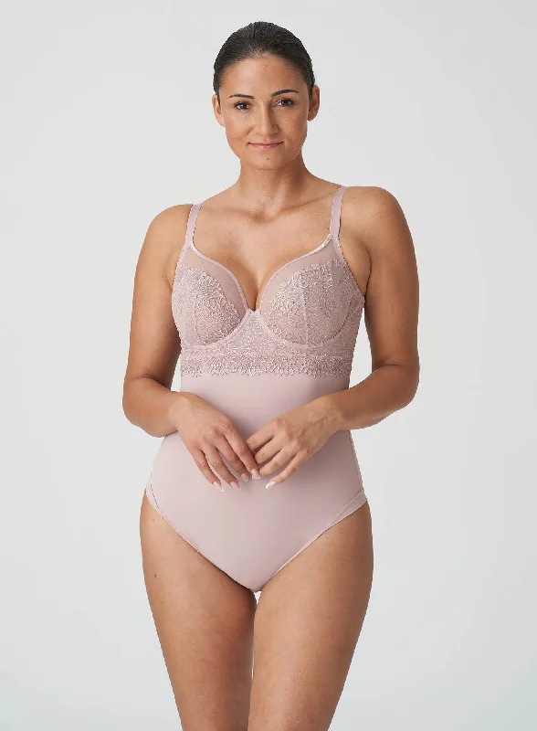 High - Neck Bodysuits for a Modest and Sophisticated LookPrimaDonna: Sophora Bodysuit Bois De Rose