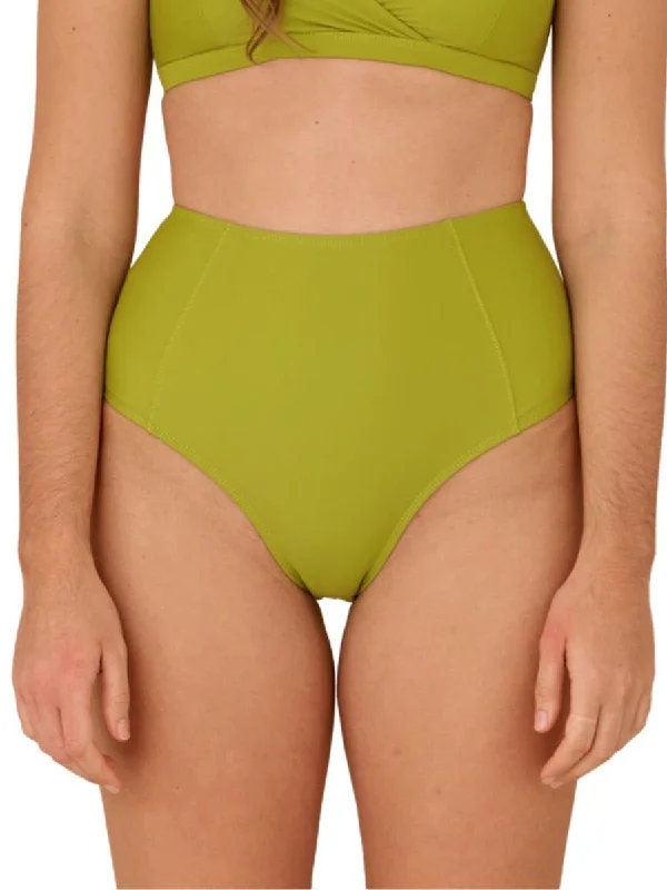 High - waisted bikini for a retro and tummy - flattering lookSantiago Bottom Yucca
